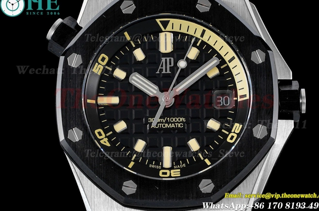 Stk Royal ZF Oak SS 15720 42mm RU Black A4308 Diver Offshore 1221